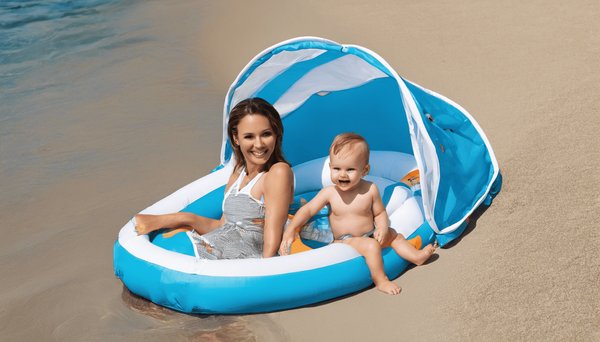 Les meilleures bouées bébé avec parasol pour un été sûr