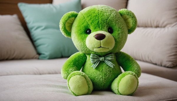 La tendresse à portée de main : la peluche verte meme